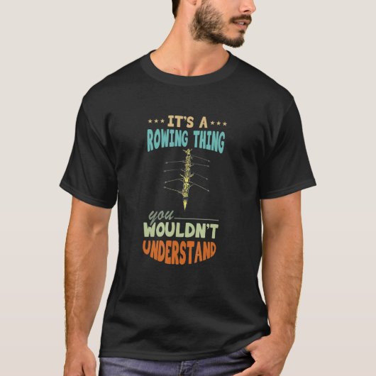 ボート漕ぎ手漕ぎ手漕ぎ手漕ぎチームRo Tシャツ (正面)