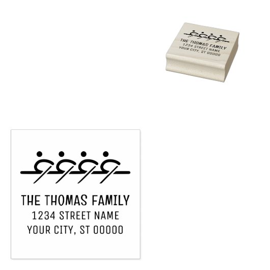 ボート漕ぎ船クルーボート名アドレス ラバースタンプ (押印)