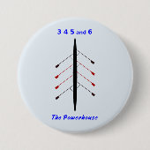 ボート漕ぎ3 4 5 6乗組員 缶バッジ (正面)