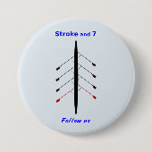 ボート漕ぎ7席 缶バッジ (正面)