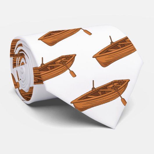 ボート漫画イラストレーション ネクタイ (ロール)