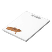 ボート漫画イラストレーション ノートパッド (回転)