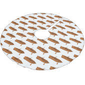 ボート漫画イラストレーション ブラッシュドポリエステルツリースカート (アングル)