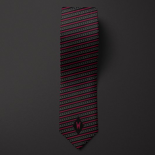 ボート用航海の帆索ストライプの ネクタイ