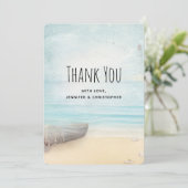 ボート素朴ビーチ付きサンキューカードシーン サンキューカード (スタンド正面)