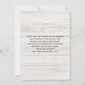 ボート素朴ビーチ付きサンキューカードシーン サンキューカード (裏面)