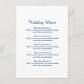 ボート結婚のいかりのロ航海のゴ付きディナー メニュー (正面)