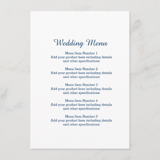 ボート結婚のいかりのロ航海のゴ付きディナー メニュー (正面)