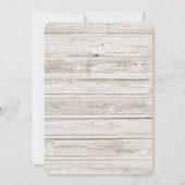 ボート結婚式と沿岸ビーチ日付を保存 セーブザデート (裏面)