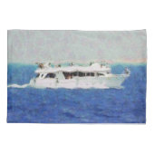 ボート絵を描ズ 枕カバー (裏面)