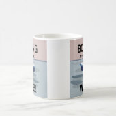 ボート航海おもしろいと波ボート コーヒーマグカップ (中央)