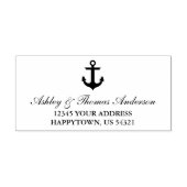 ボート航海のいかりアドレス セルフインキングスタンプ (デザイン)