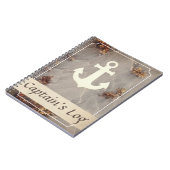 ボート航海のいかりキャプテンログ ノートブック (左側)