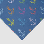 ボート航海のいかりパターンイラストレーション 薄葉紙 (詳細)