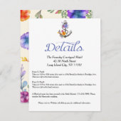 ボート航海のいかりフローラ詳細方向 エンクロージャーカード (正面/裏面)