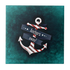 ボート航海のいかり タイル