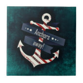 ボート航海のいかり タイル (正面)