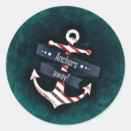 ボート航海のいかり ラウンドシール