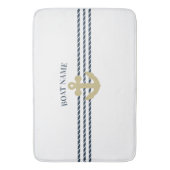 ボート航海のいかり、ロープ バスマット (正面縦)