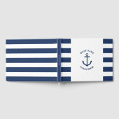 ボート航海のストライプのまたはハウスゲストブック ゲストブック (全面)