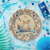 ボート航海の付き灯台 ペーパープレート (パーティー)