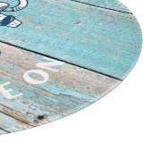 ボート航海の名いかり素朴ウッド カッティングボード (角)