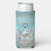 ボート航海の名いかり素朴ウッド スリム缶クーラー (Seltzer裏面)