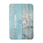 ボート航海の名いかり素朴ウッド バスマット (正面縦)