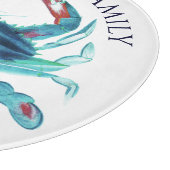 ボート航海の名ティール（緑がかった色）カニ カッティングボード (角)