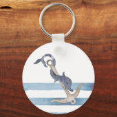 ボート航海の名,いかりドルフィンストライプズ キーホルダー (裏面)