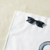 ボート航海の名、いかり花ストライプ類 ビーチタオル (インサイチュ)