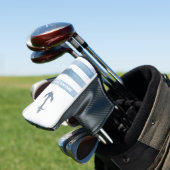 ボート航海の名、いかり、ロープ、ライトブルーのストライプ ゴルフヘッドカバー (インサイチュ)