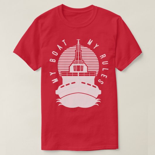 ボート船長ギフト Tシャツ (デザイン正面)