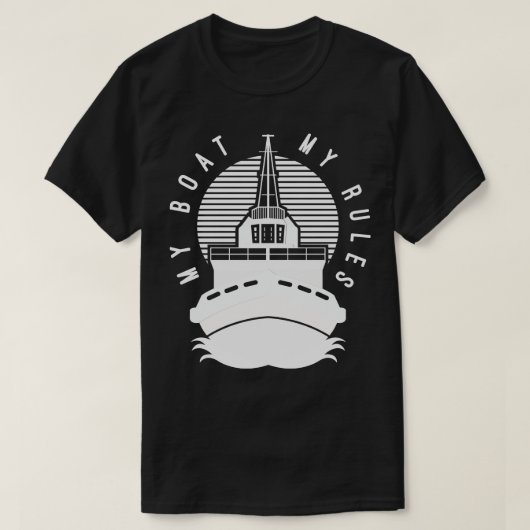 ボート船長ギフト Tシャツ (デザイン正面)