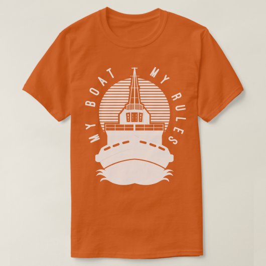 ボート船長ギフト Tシャツ (デザイン正面)