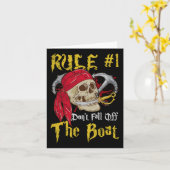 ボート船長パイレーツおもしろいパイレーツ秋オフT カード (黄色い花)