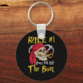 ボート船長パイレーツおもしろいパイレーツ秋オフT キーホルダー (正面)