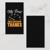 ボート船長，ボーティングレイクシーポンツーン 名刺 (正面/裏面)