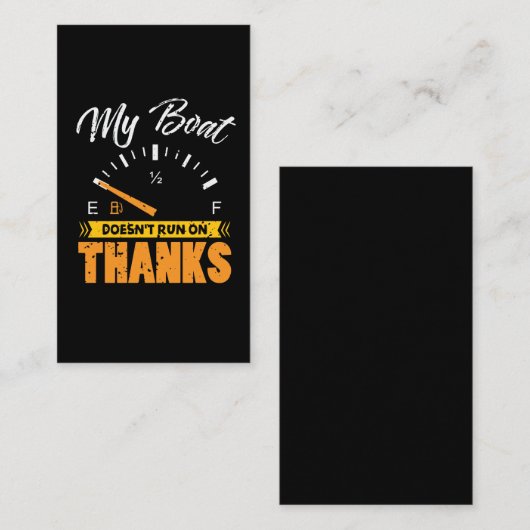 ボート船長，ボーティングレイクシーポンツーン 名刺 (正面/裏面)