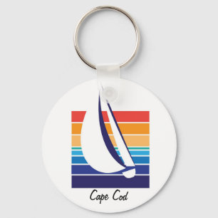 ボート色のSquare_Capeのタラのkeychain キーホルダー