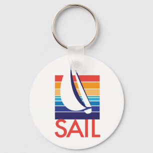 ボート色のSquare_Sailのkeychain キーホルダー