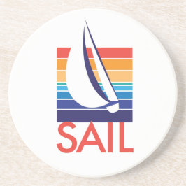ボート色Square_Sail コースター