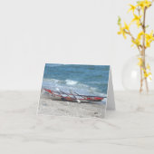 ボート誕生日カード カード (黄色い花)