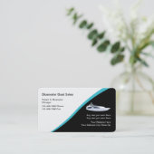 ボート販売お洒落デザイン 名刺 (スタンド正面)