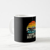 ボート遊び 湖の船長になりたい コーヒーマグカップ (正面左)