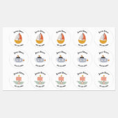 ボート防水サークルシール名ラベル ラベル (シート)