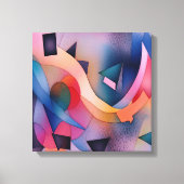 「ボート・オン・ウォーター」コンテンポラリー抽象芸術・アート キャンバスプリント (正面)