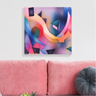 「ボート・オン・ウォーター」コンテンポラリー抽象芸術・アート キャンバスプリント