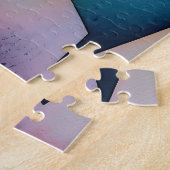 「ボート・オン・ウォーター」コンテンポラリー抽象芸術・アート ジグソーパズル (側面)