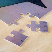 「ボート・オン・ウォーター」コンテンポラリー抽象芸術・アート ジグソーパズル (側面)